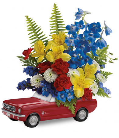 <b>Ford Mustang Bouquet</b> from Scott's House of Flowers in Lawton, OK